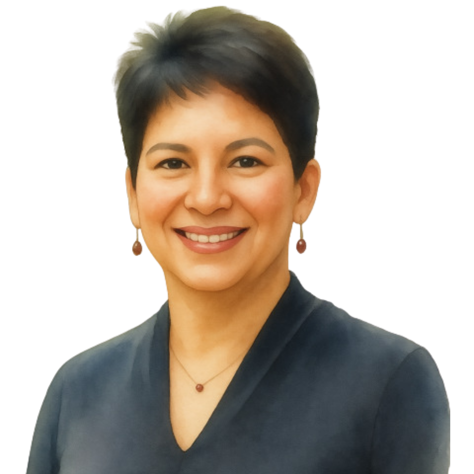 Illustrated portrait of Maritza Hernandez
