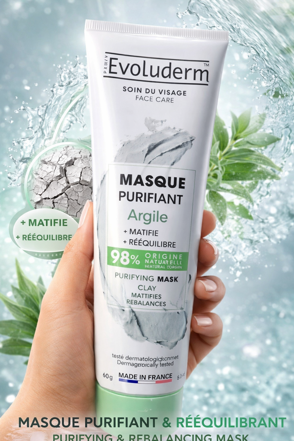 Masque purifiant à l'argile naturelle