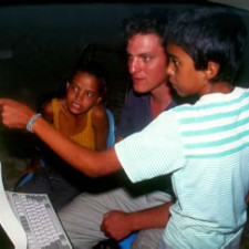 Medieninteresse: Laptop-Vorführung