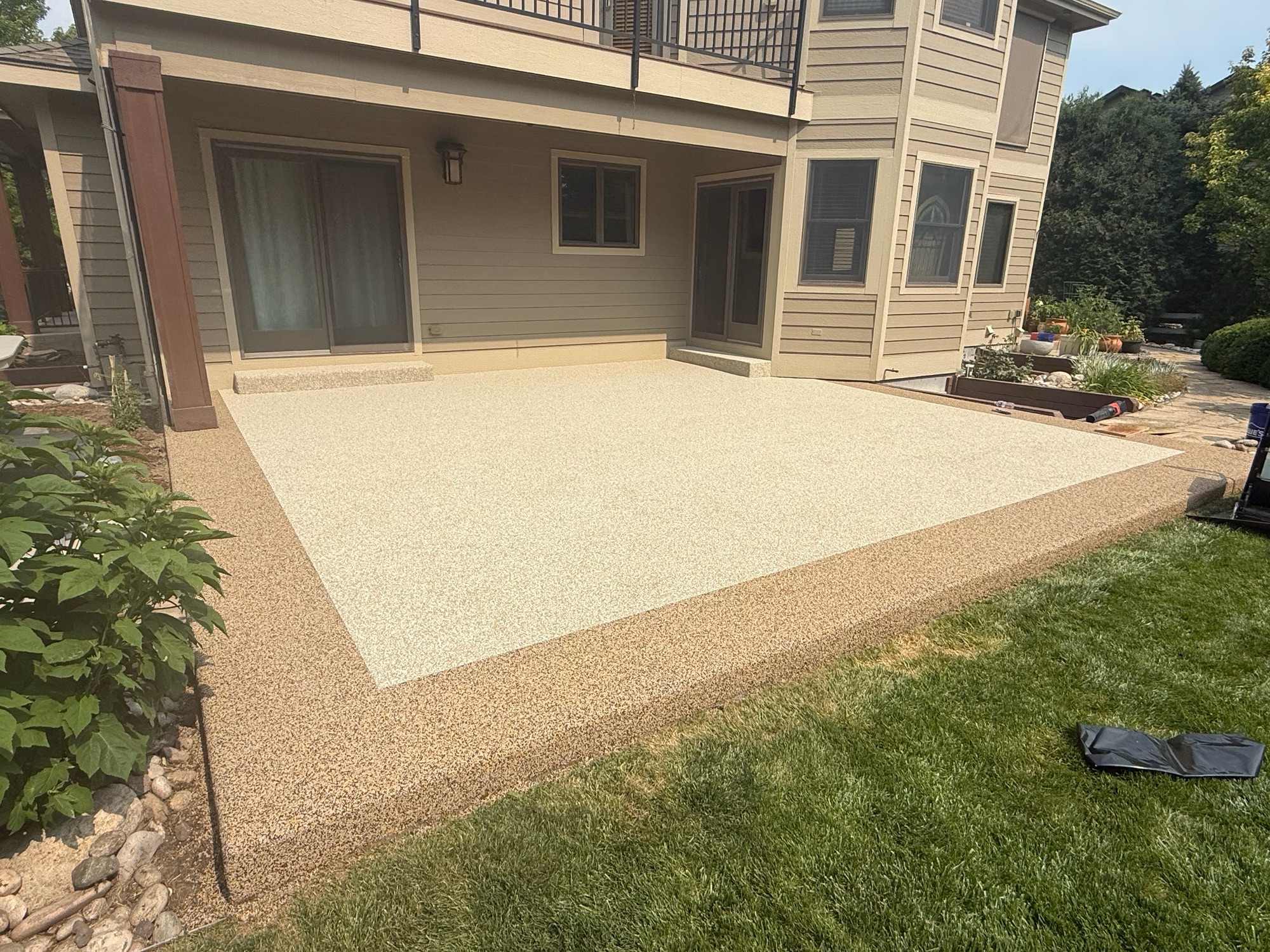 Patio Rubber Stone Resurfacing - After