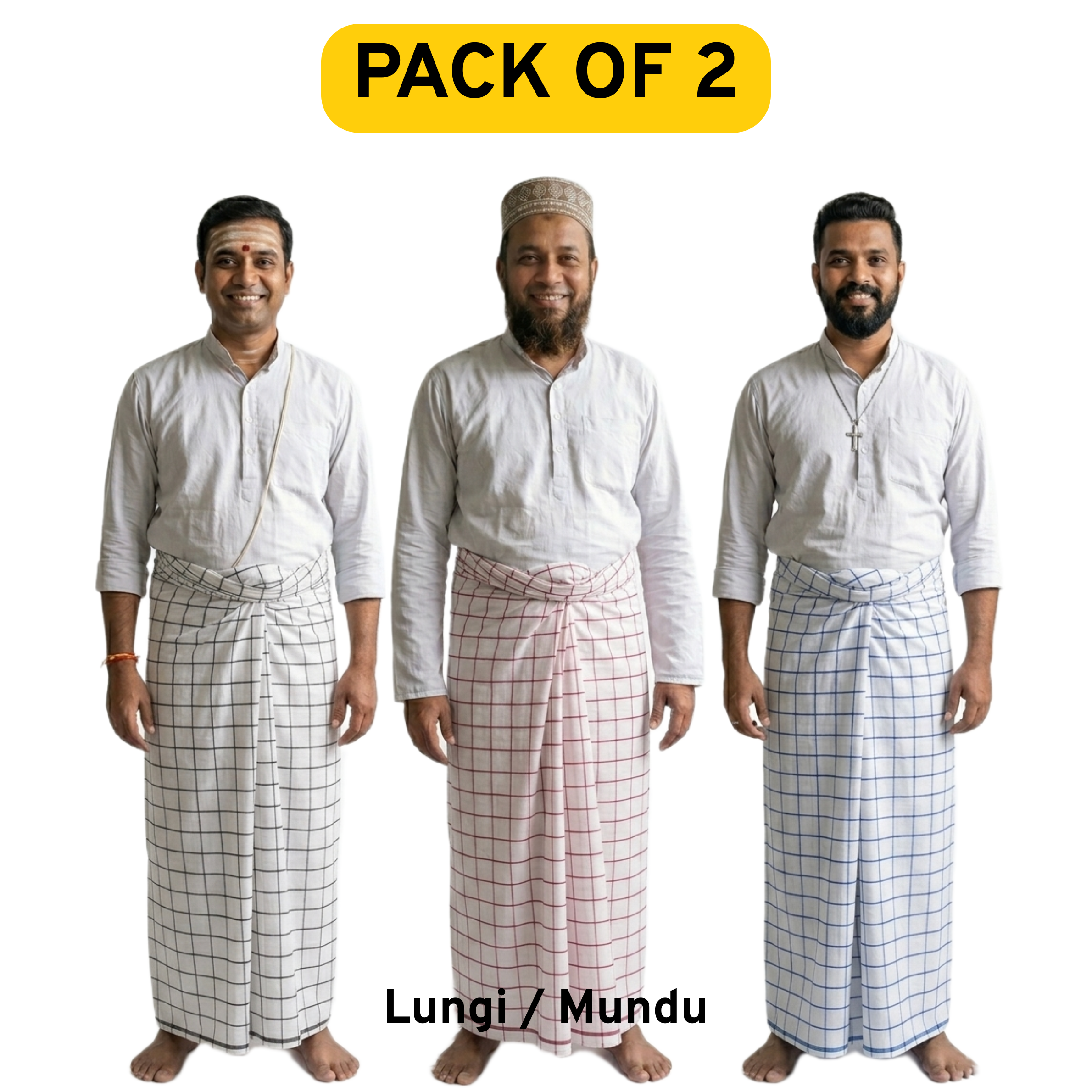 Mens Lungi Mundu