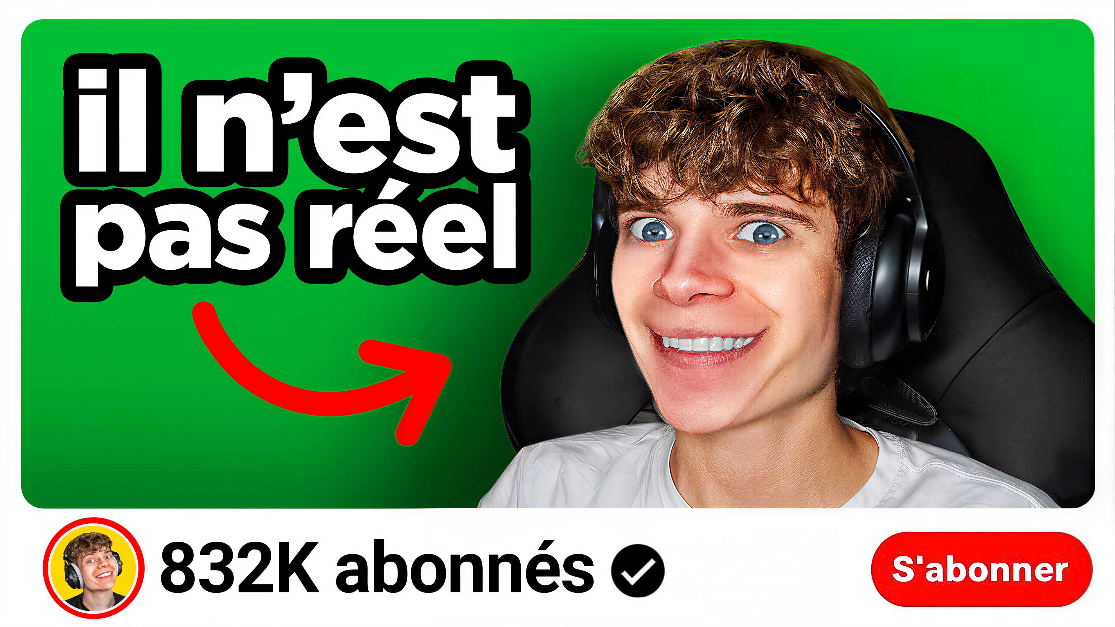 Faux Youtubeur thumbnail
