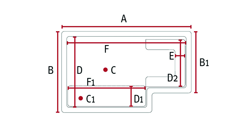 Diagrama de medidas da Linha Platinum