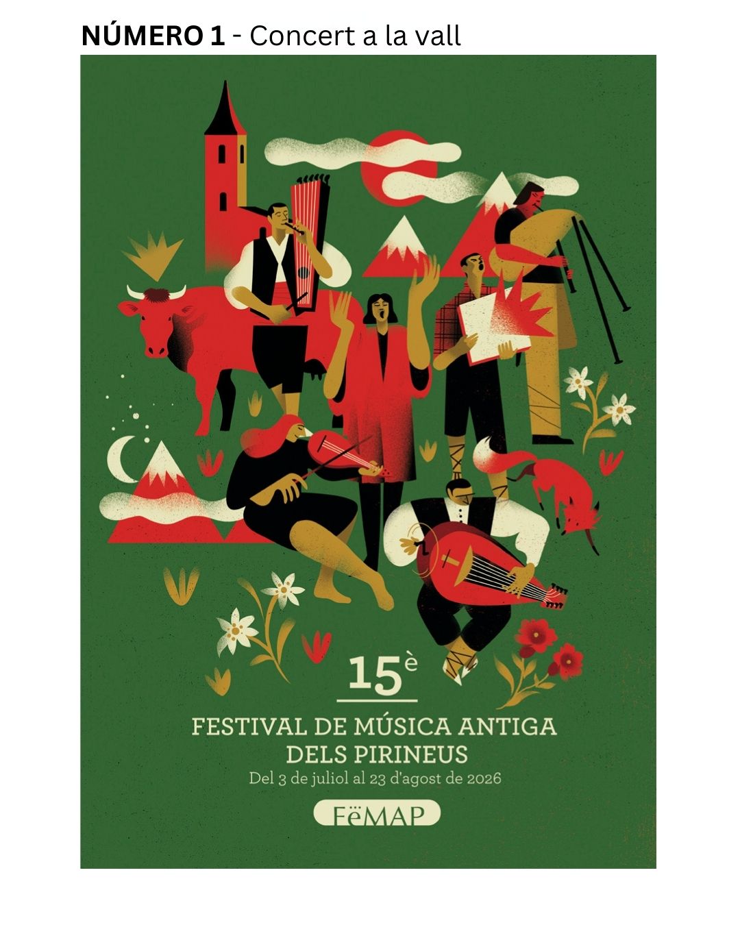 Cartell 1: Concert a la Vall