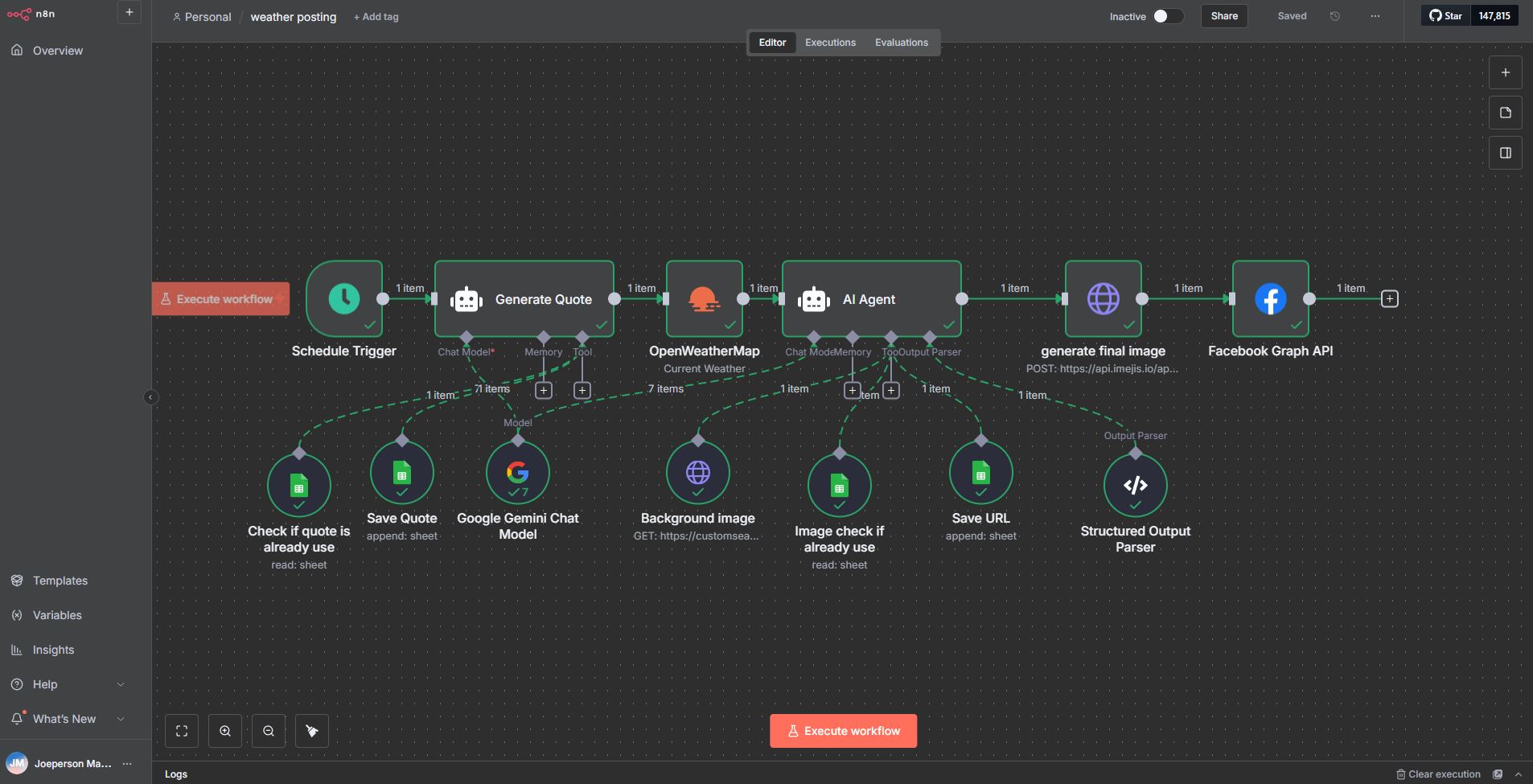 N8n Weather Posting Automation