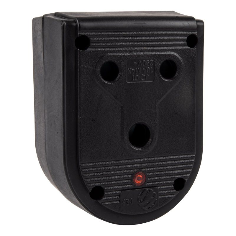 Nexus Janus Coupler Double Rubber 16A Black