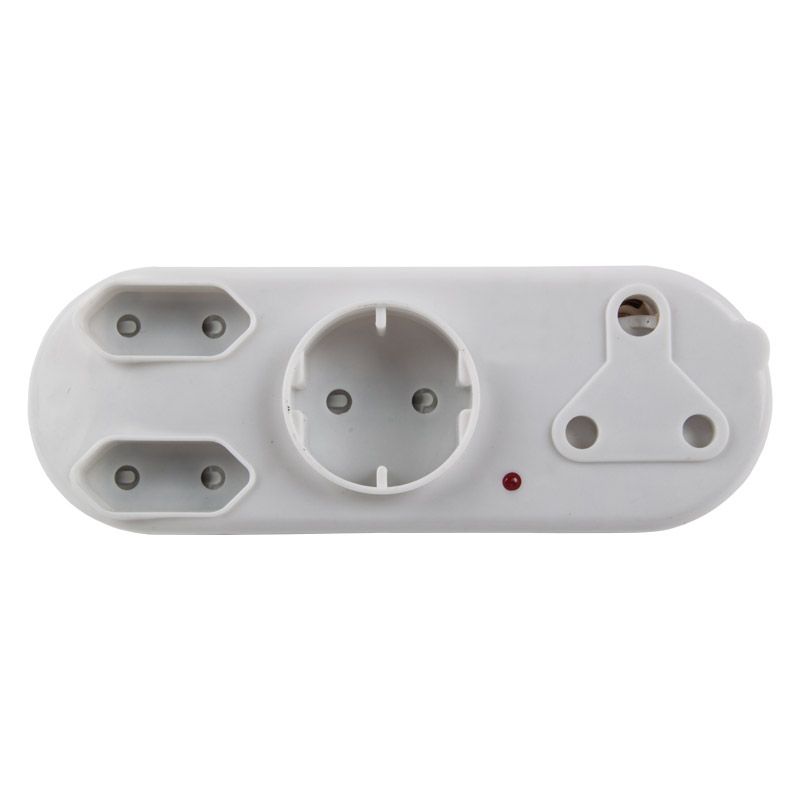 Nexus Plug Adaptor 1x16A 2x5A 1xSchuko Power On