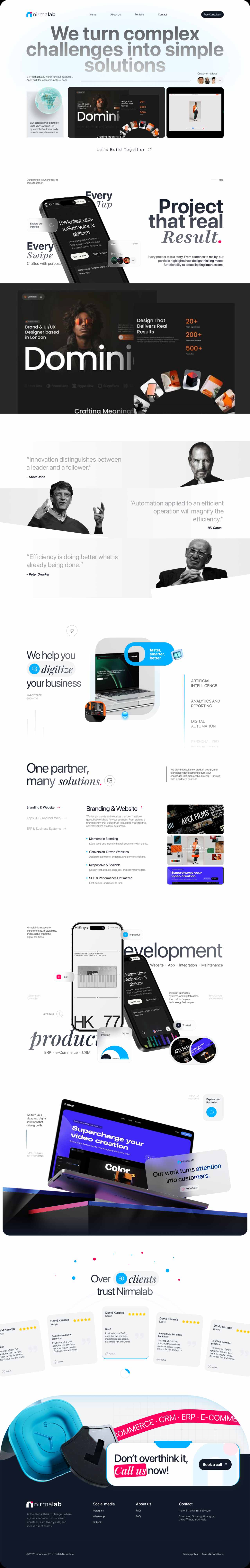 Nirmalab portfolio project