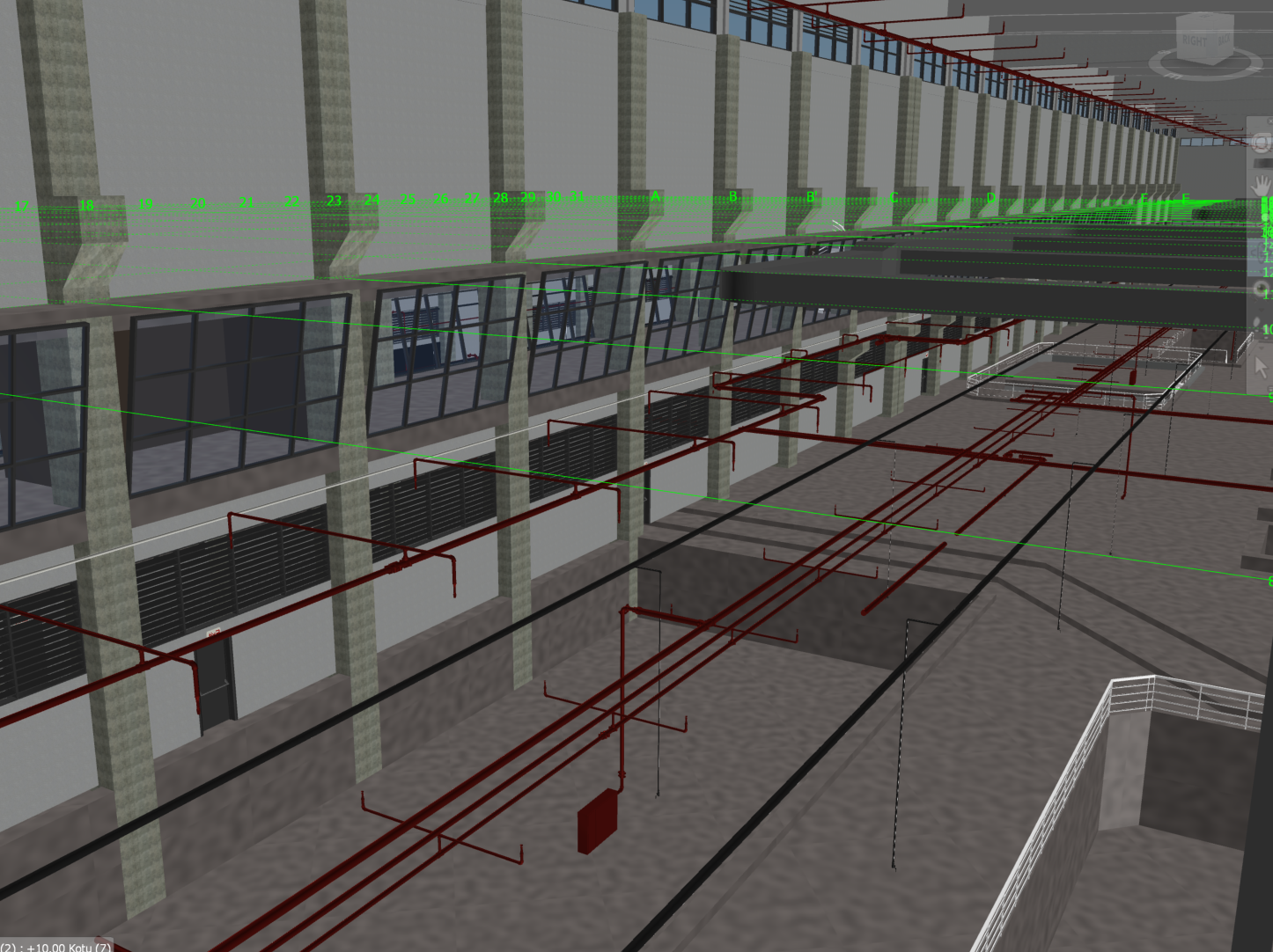 BIM model MEP systems view