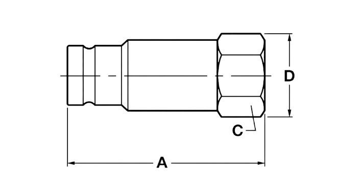 Nipple Female Thread Diagram