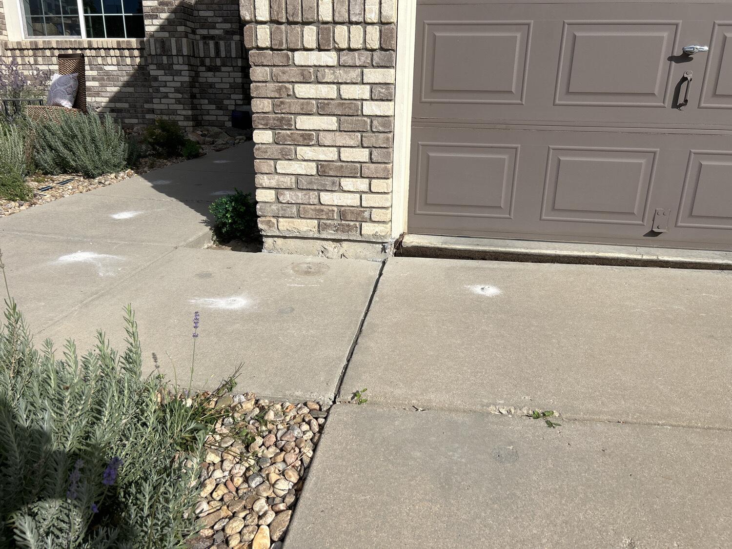 Driveway Leveling - Before
