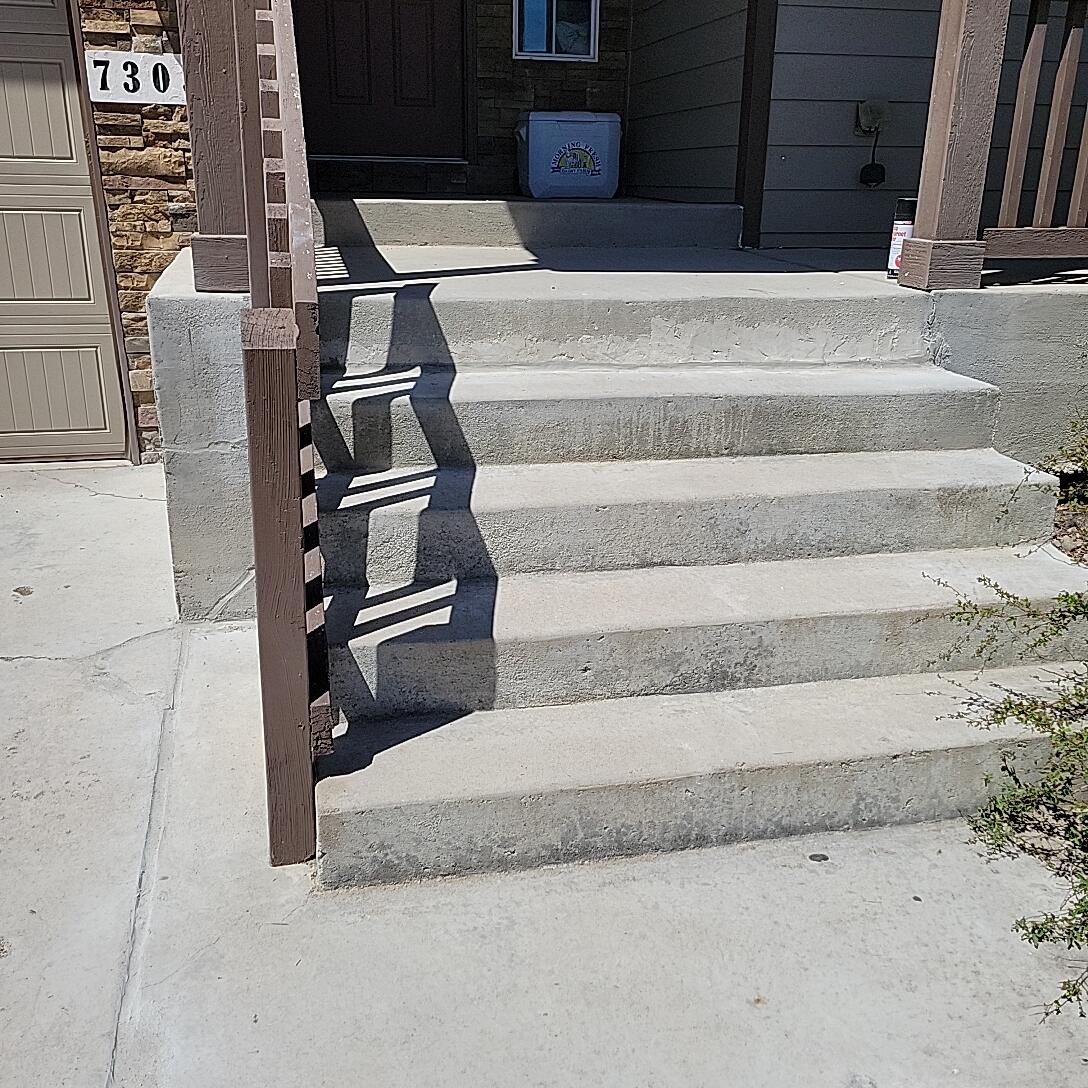 Front Steps Crack Repair - After