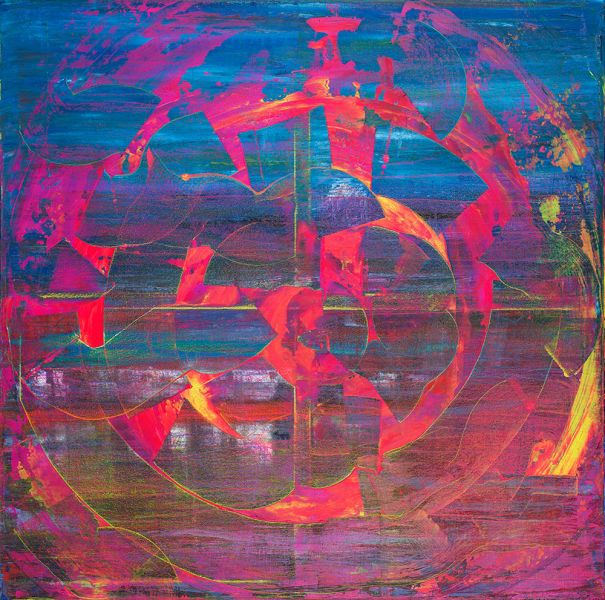 Gemälde, 100 × 100 cm