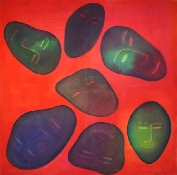 Gemälde, 100 × 100 cm