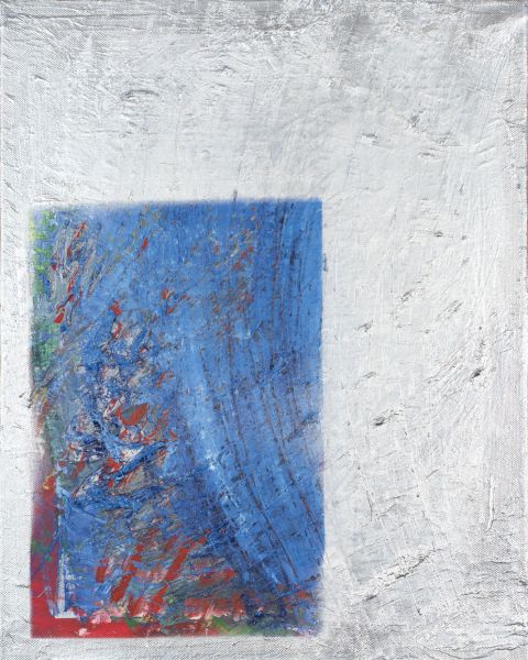 Gemälde, Öl auf Acryl auf Leinwand, 40 × 50 cm