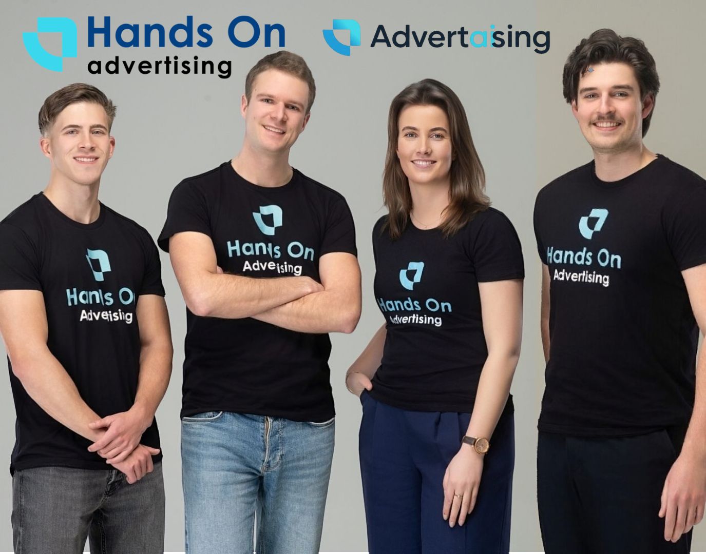 Team Hands On Advertising met 4 teamleden