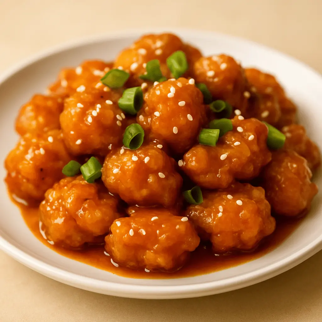 Orange Chicken at Mark's Kitchen in Fresno