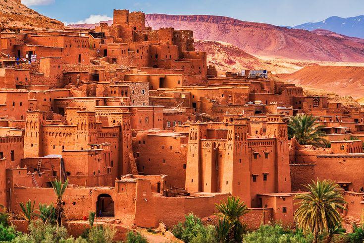 Ait Benhaddou kasbah and red-earth village