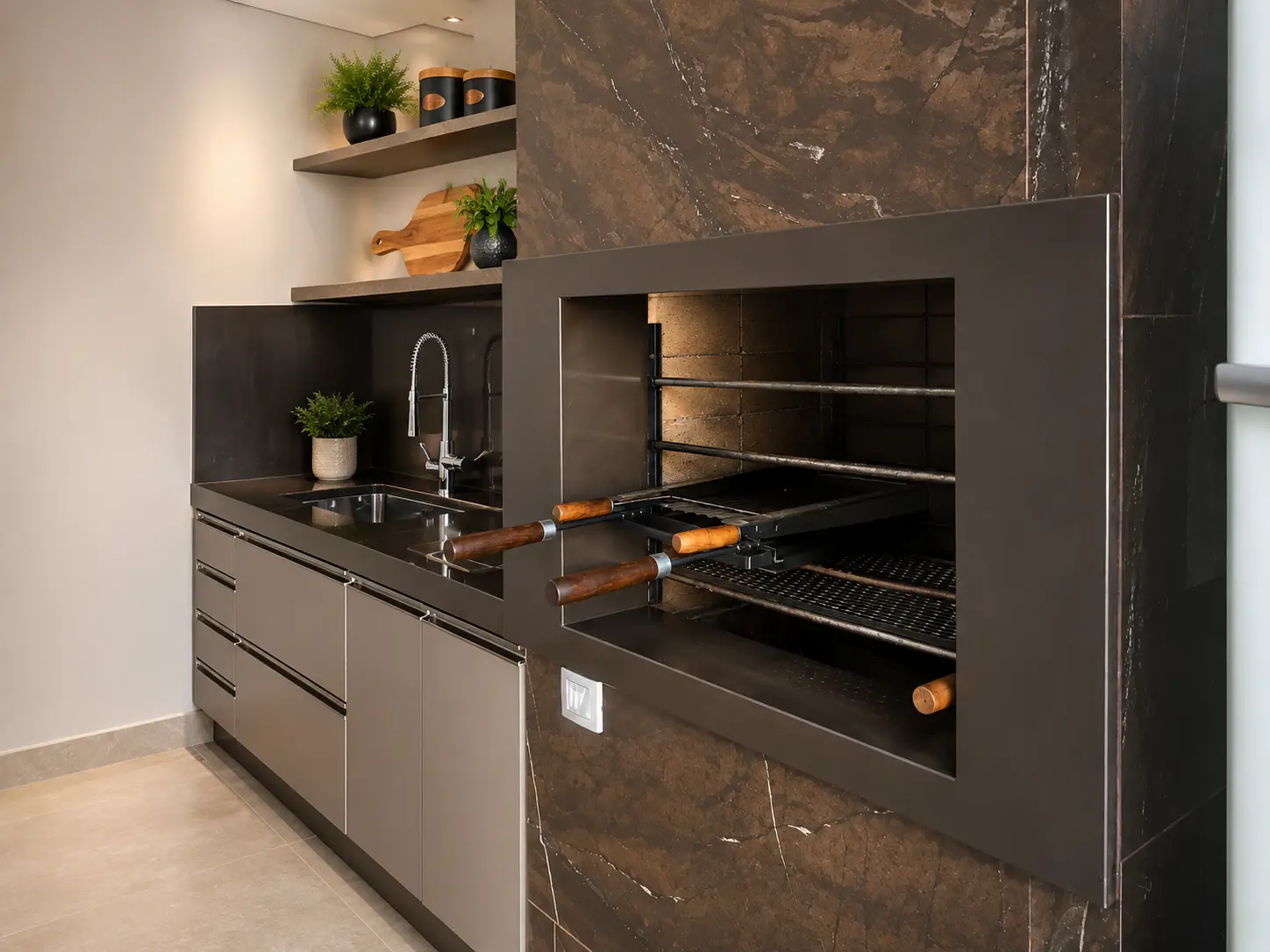 Projeto comercial em pedra