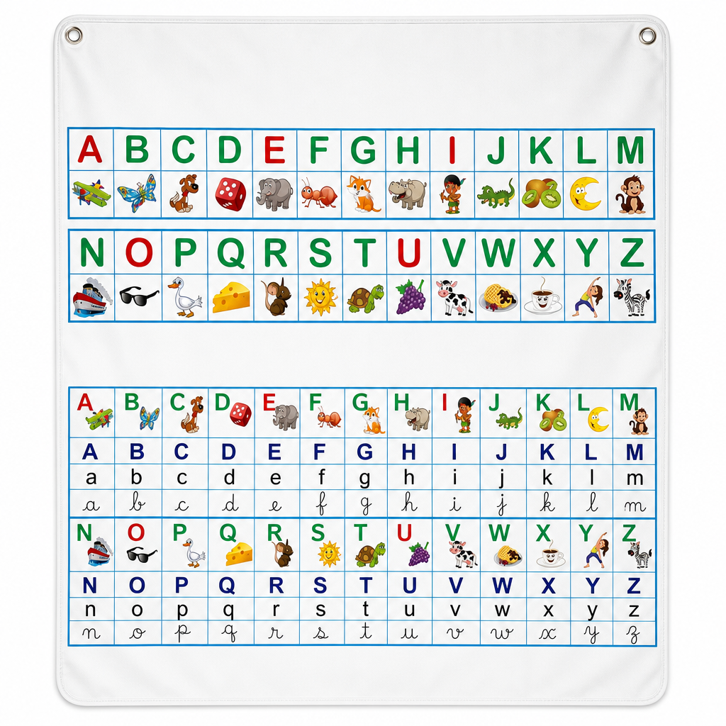 Painel Varal Alfabeto Infantil Completo