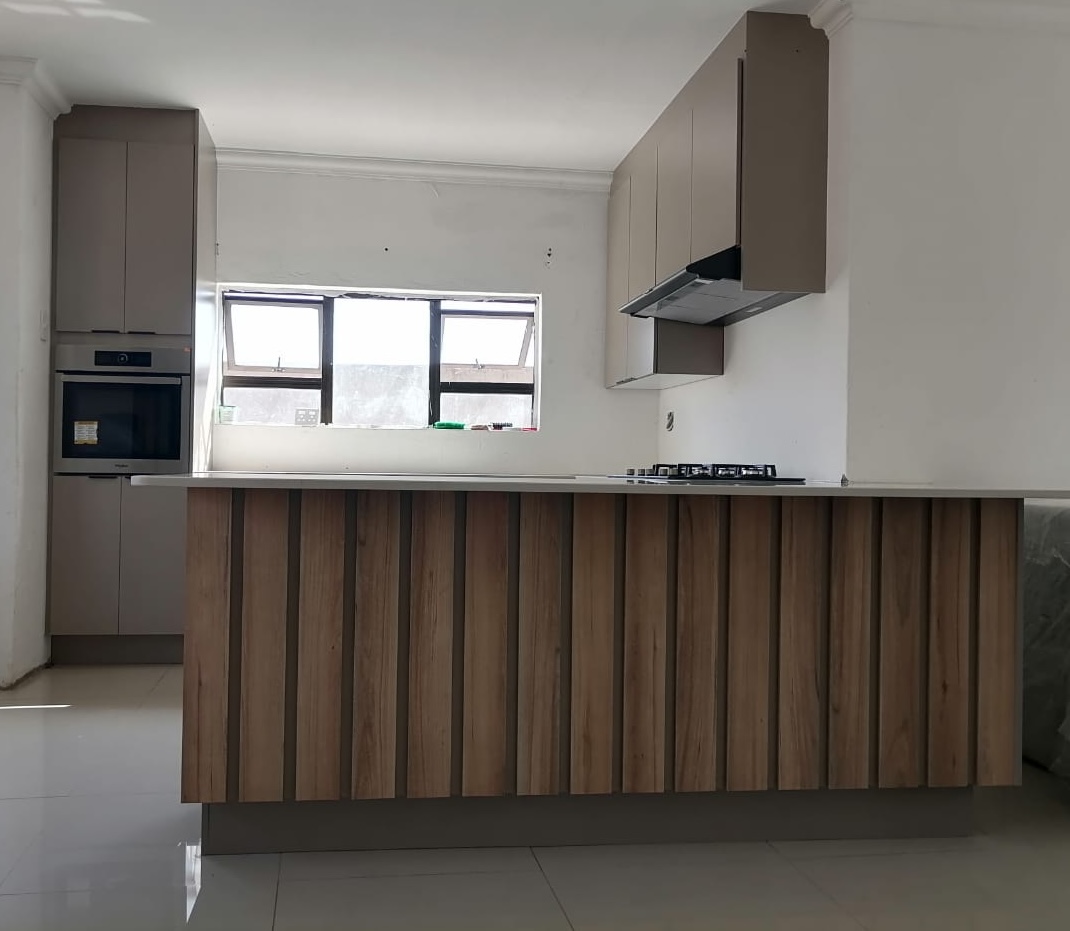 Wood Slat Island Kitchen