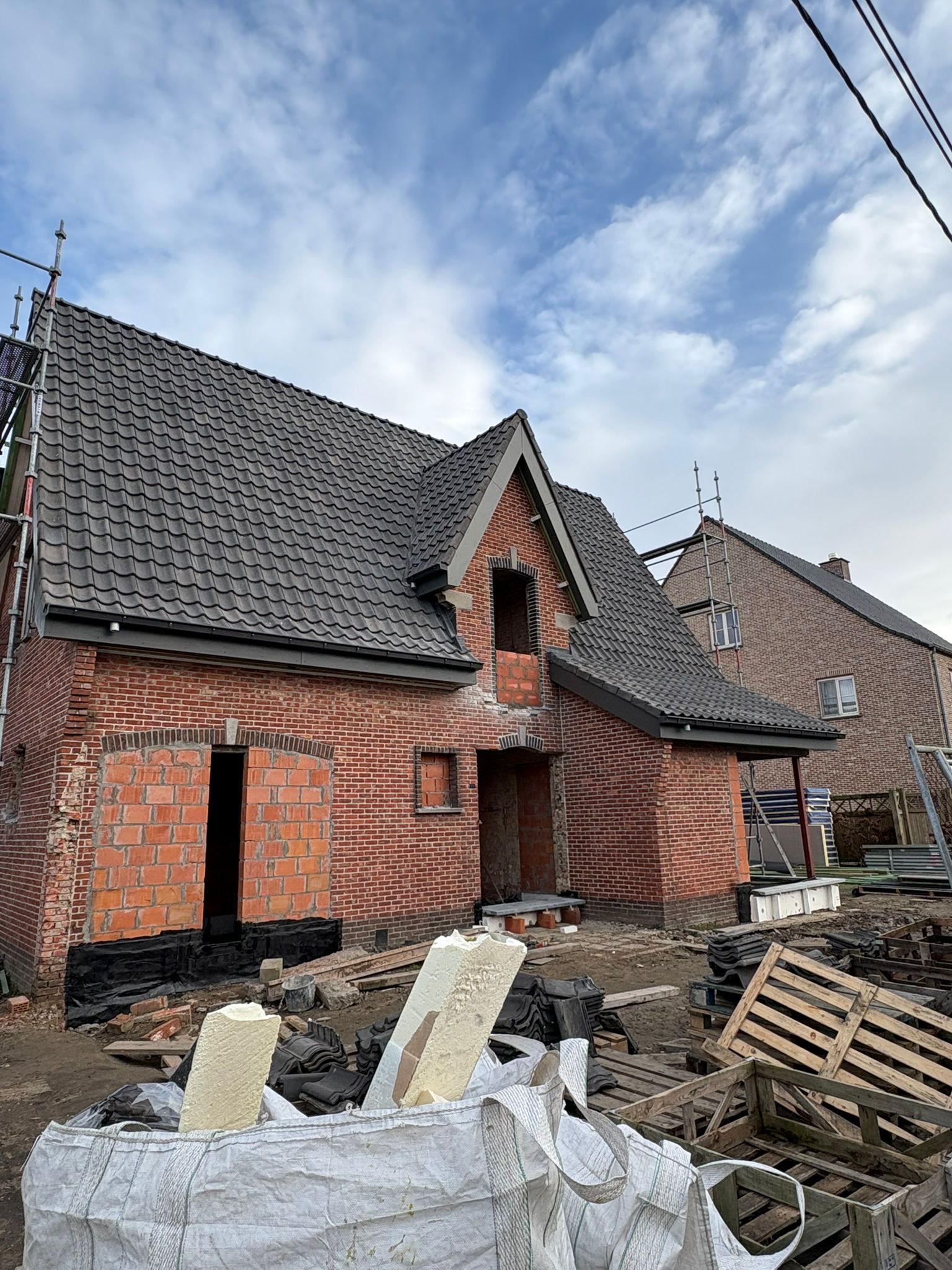 Nieuwbouw hellend dak