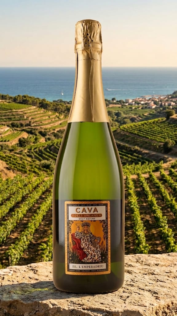 Ampolla de Cava dels Arcans amb vistes al mar