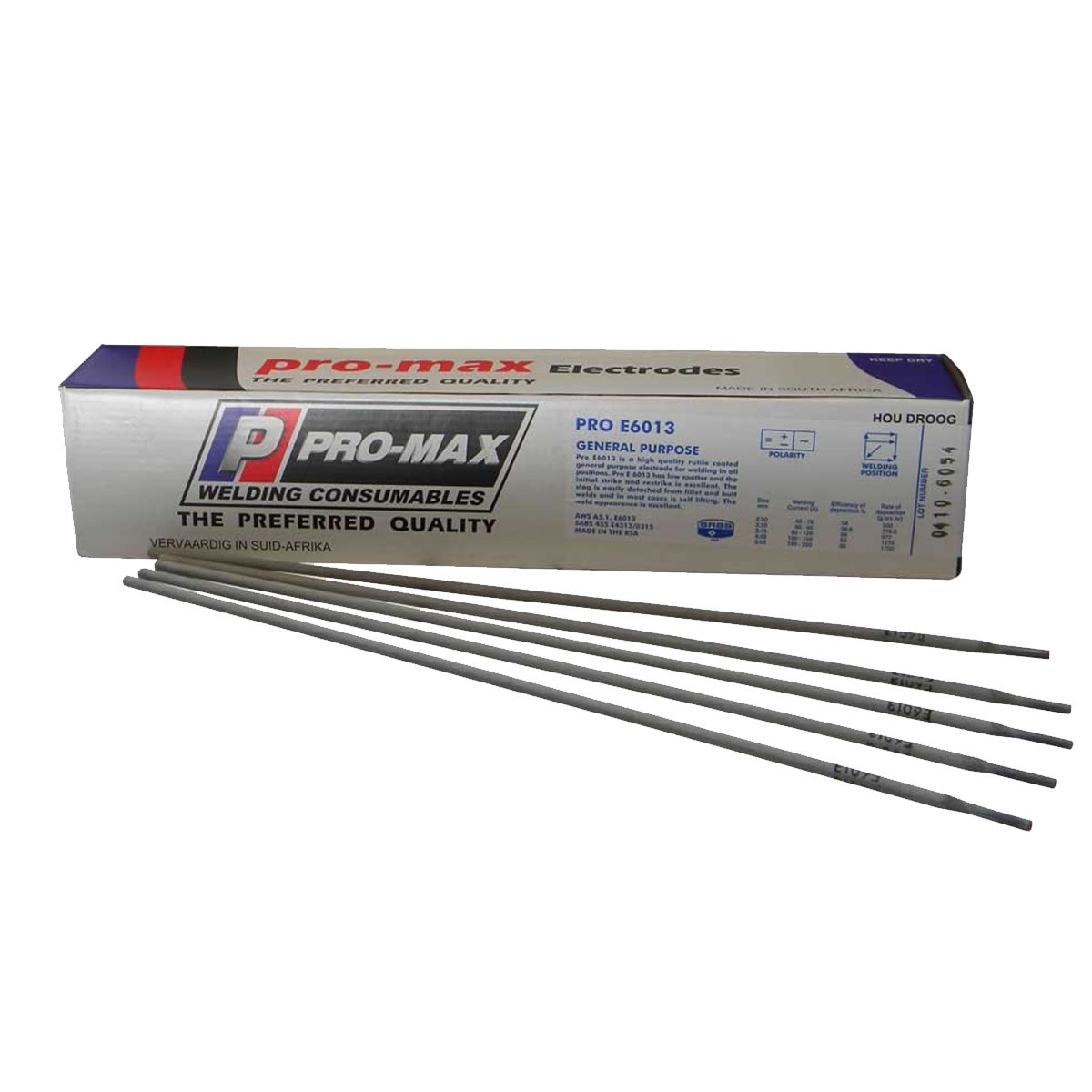 Promax E6013 Welding Rods 2.5mm x 1kg Box