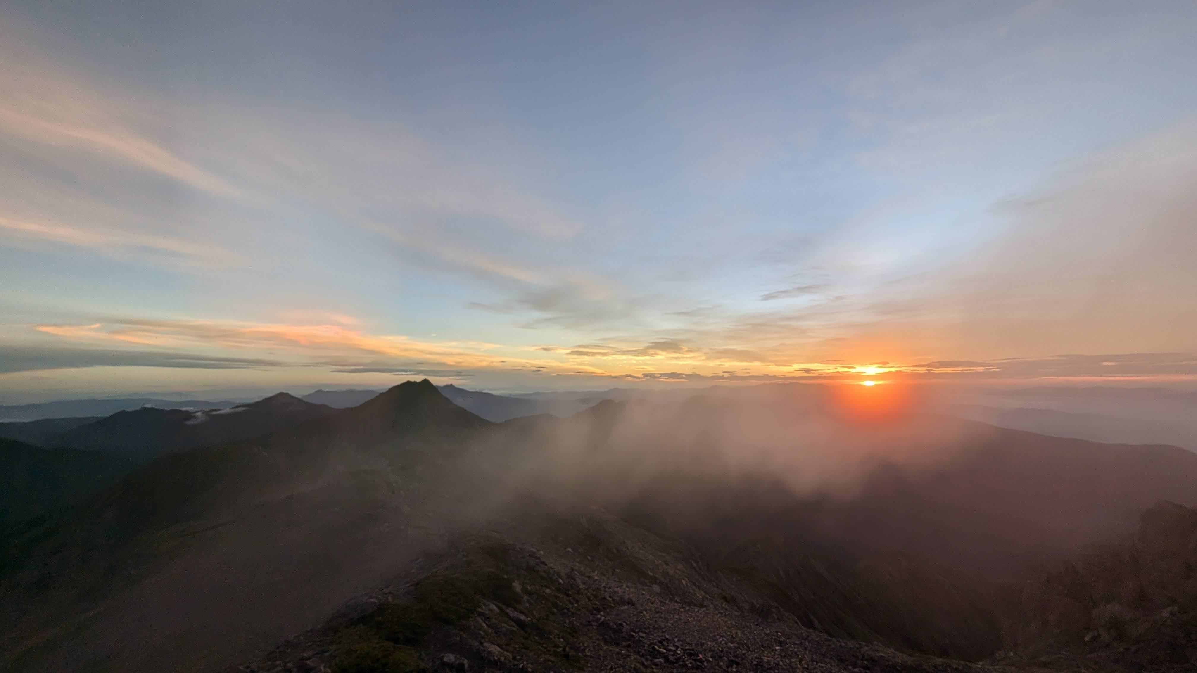 Mountain sunrise