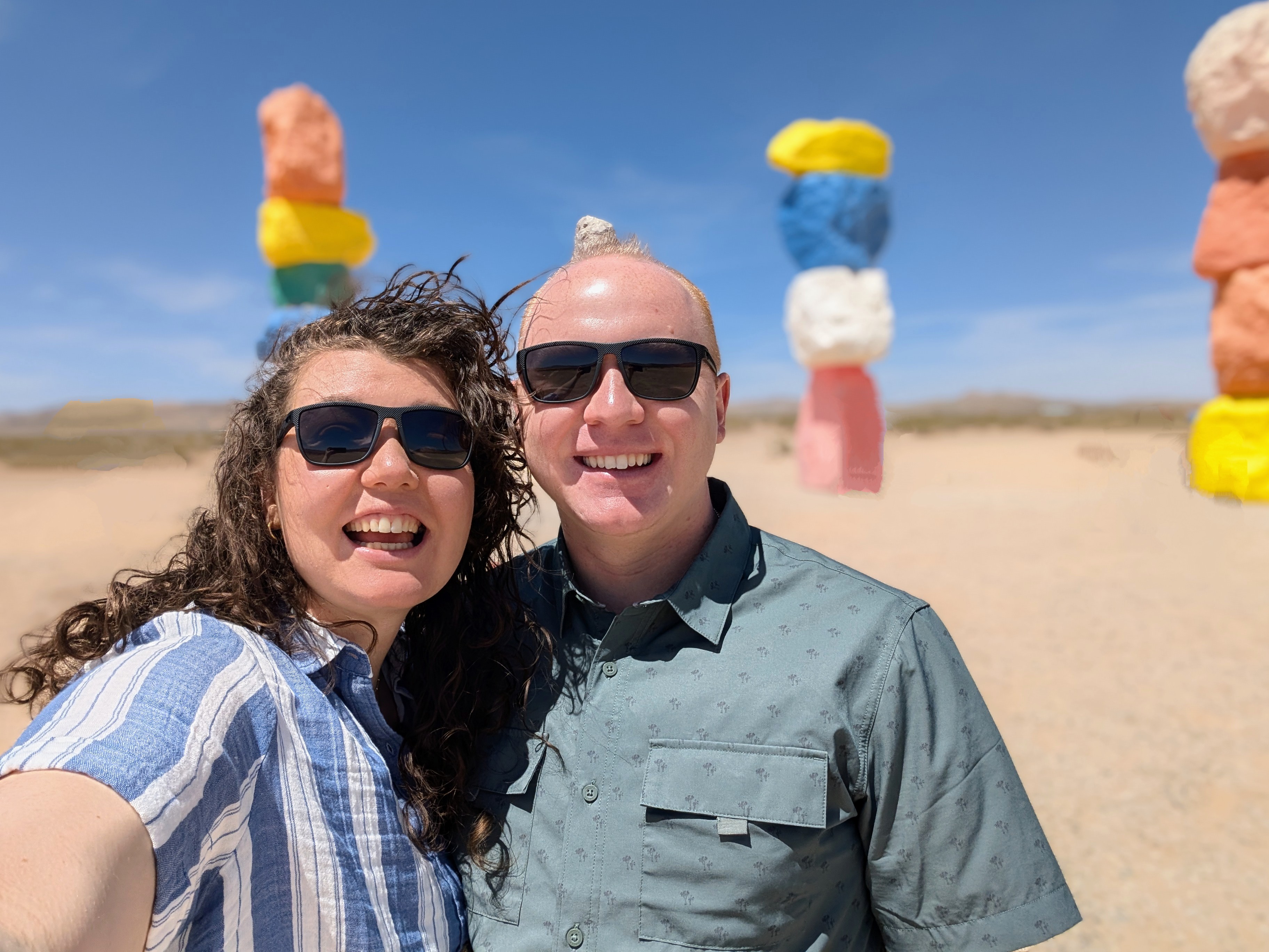 Sydney & Bryan at Seven Magic Mountains