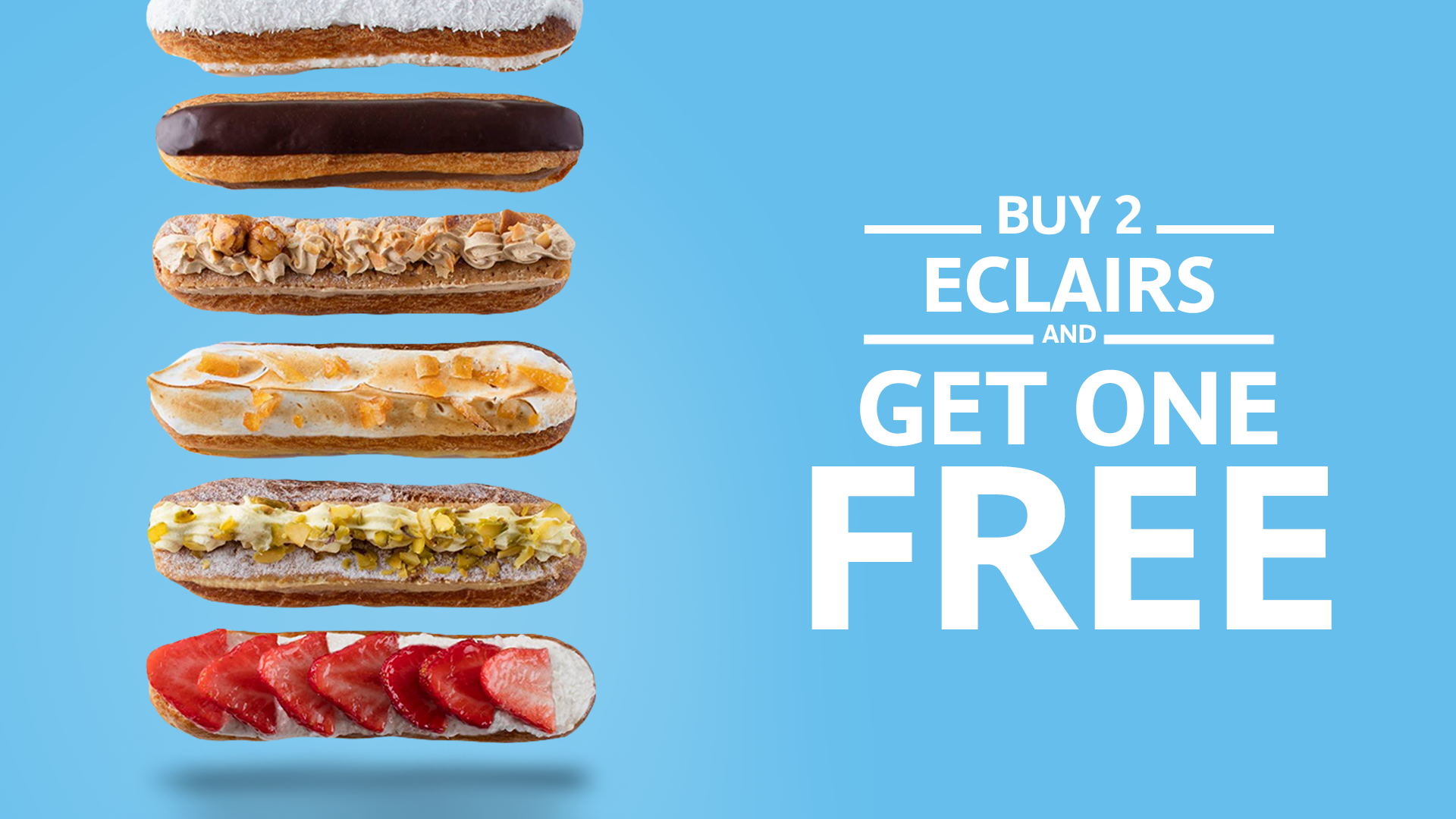 PAUL French Bakery Buy 2 Eclairs Get One Free promotional email header