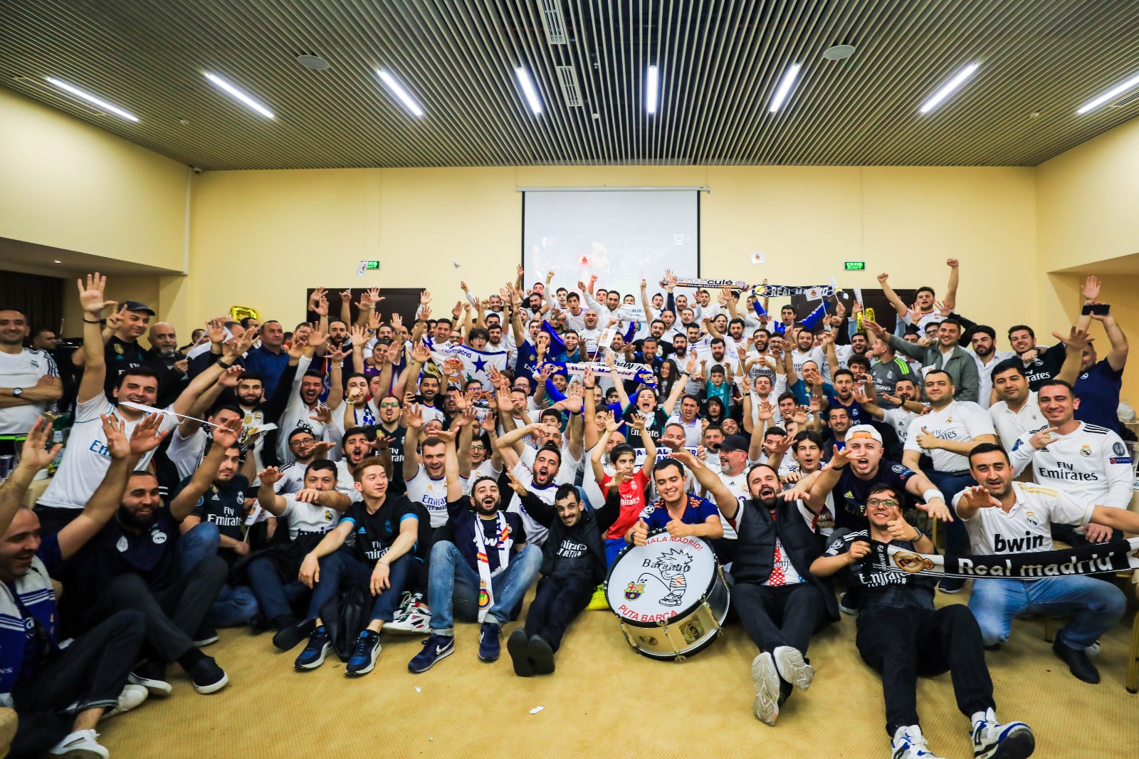 Peña Madridista Baku community celebrating together