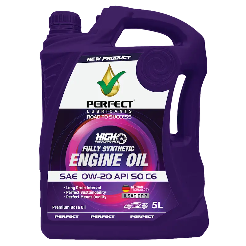 Fully Synthetic Engine Oil SAE 0W-20 API SQ C6