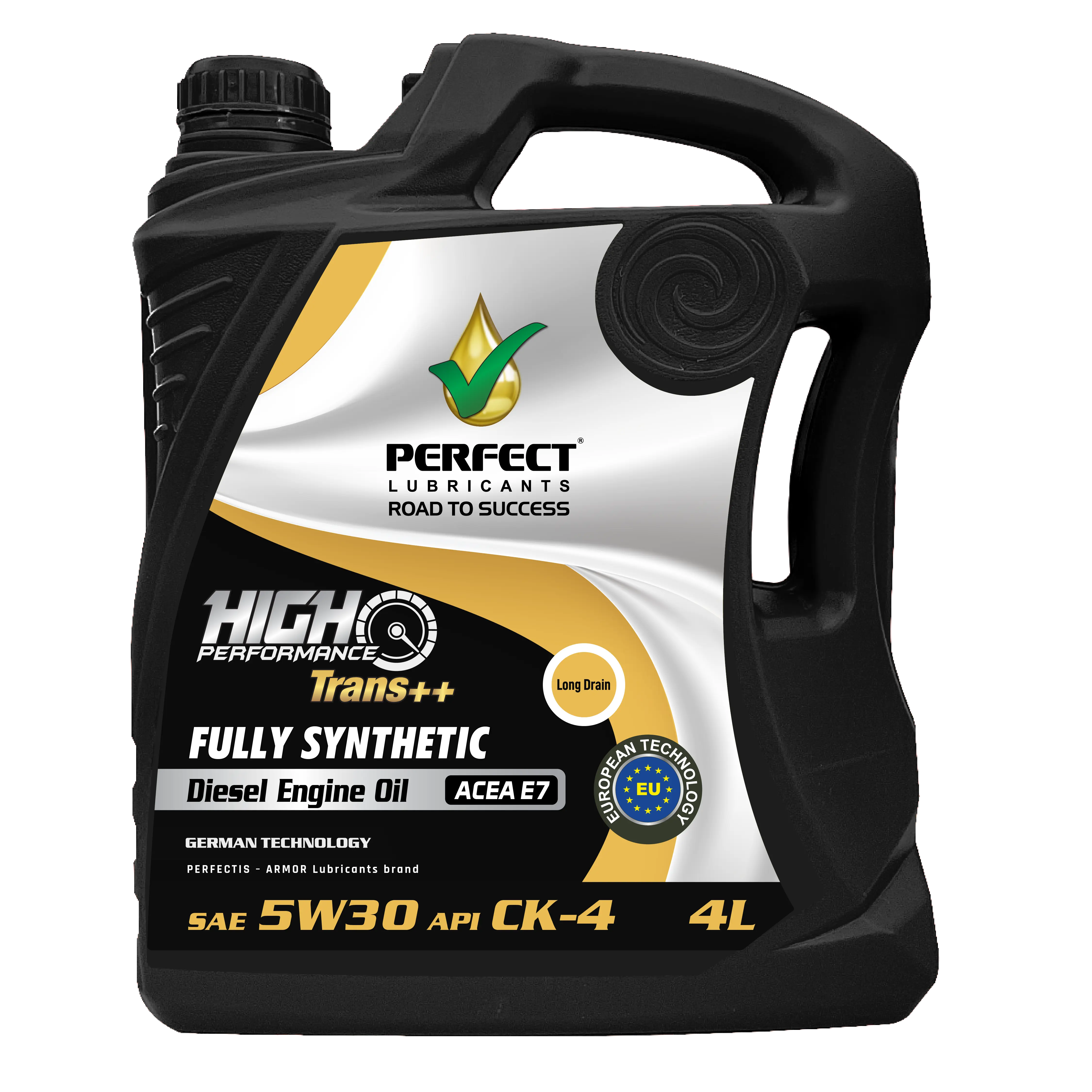 High Performance Trans++ Fully Synthetic Diesel Engine Oil SAE 5W30 API CK-4 ACEA E7