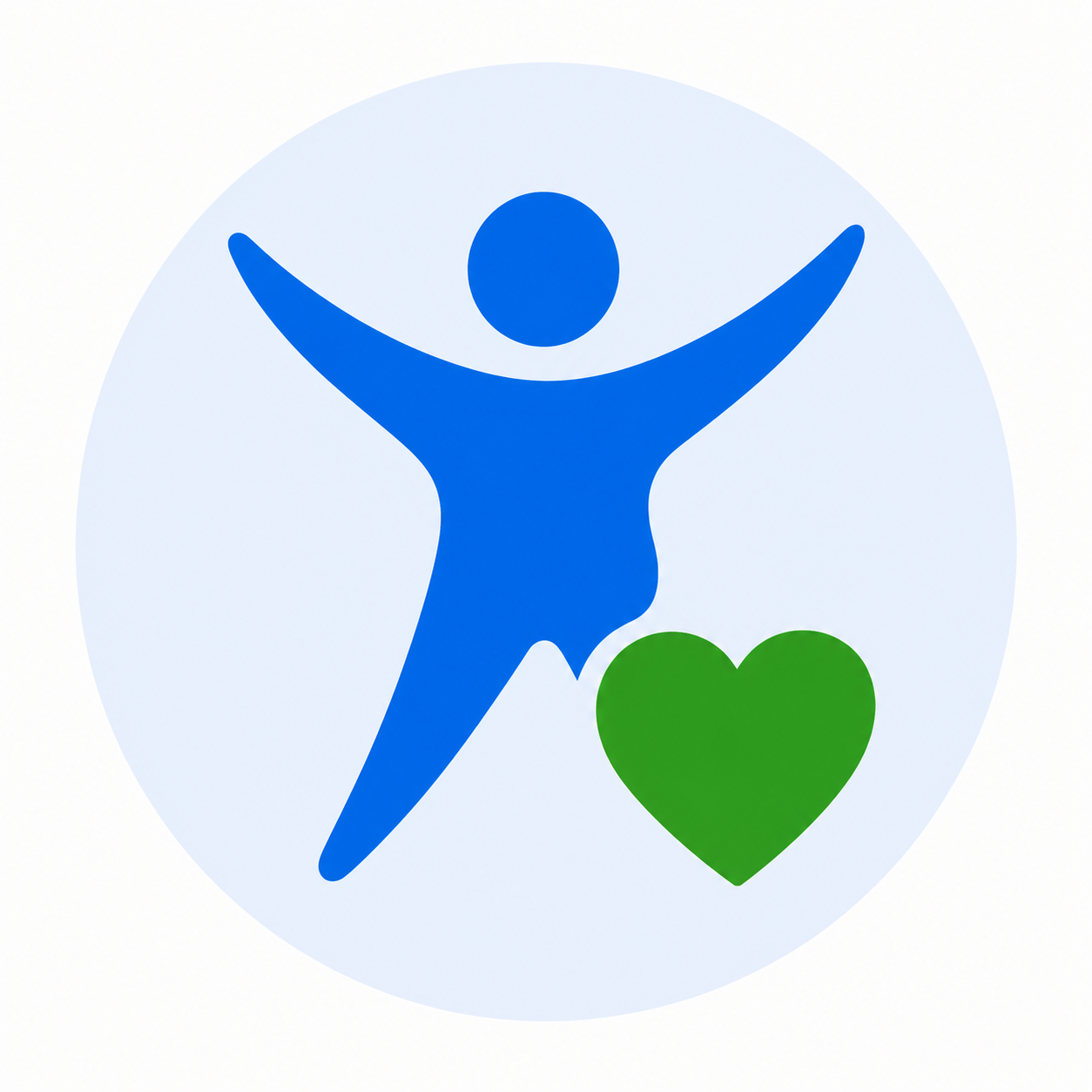 Person with heart icon - Making Health a Priority