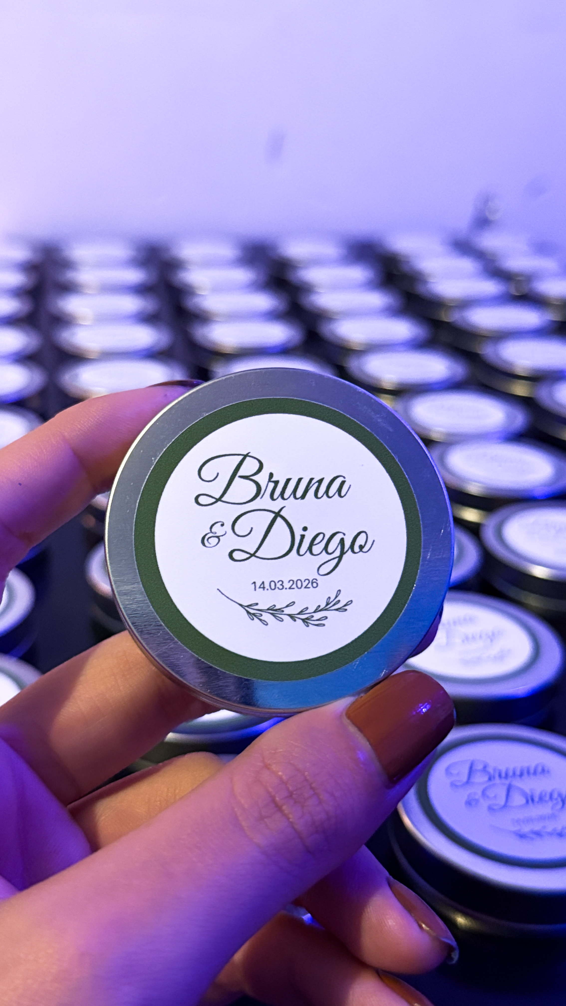 Lembrancinhas de casamento Bruna e Diego