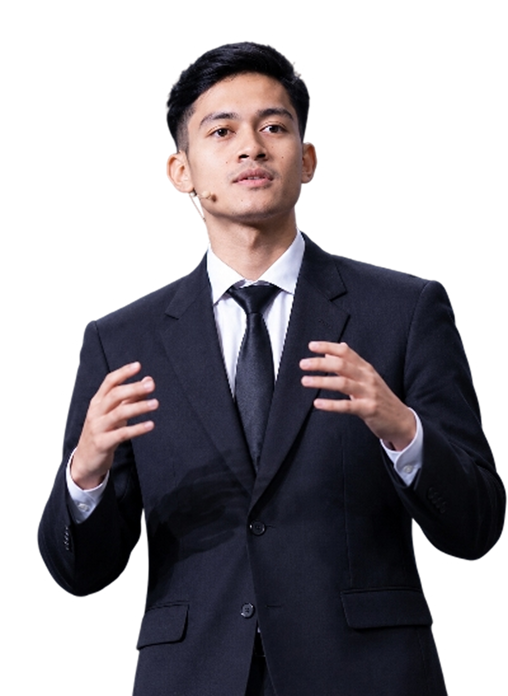 Muhammad Alfan in a suit