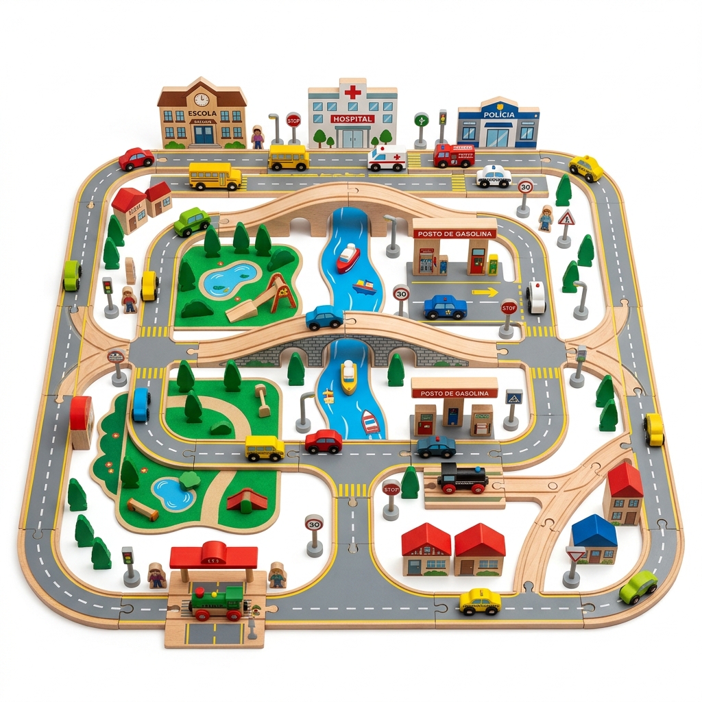 Pista Carrinho Educativo Cidade