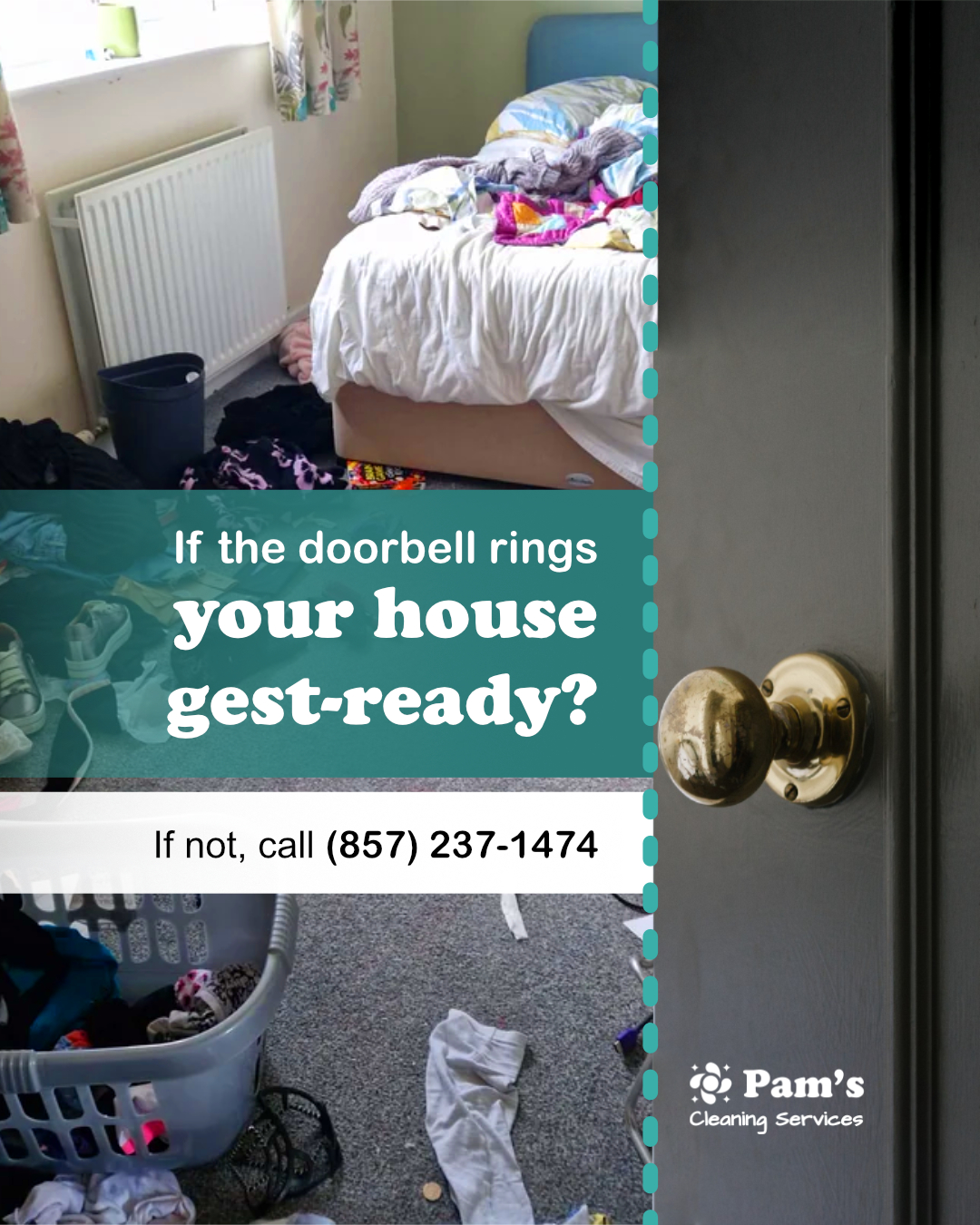 If the doorbell rings your house gets ready?