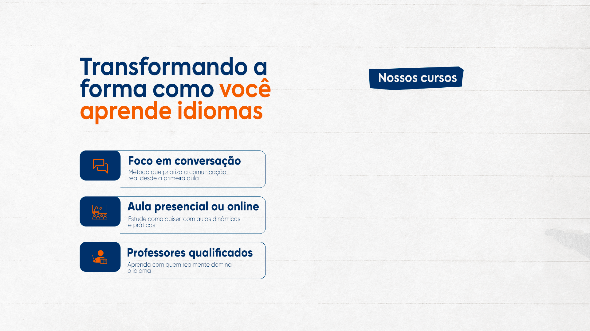 Cursos de Inglês e Espanhol - Transformando a forma como você aprende idiomas