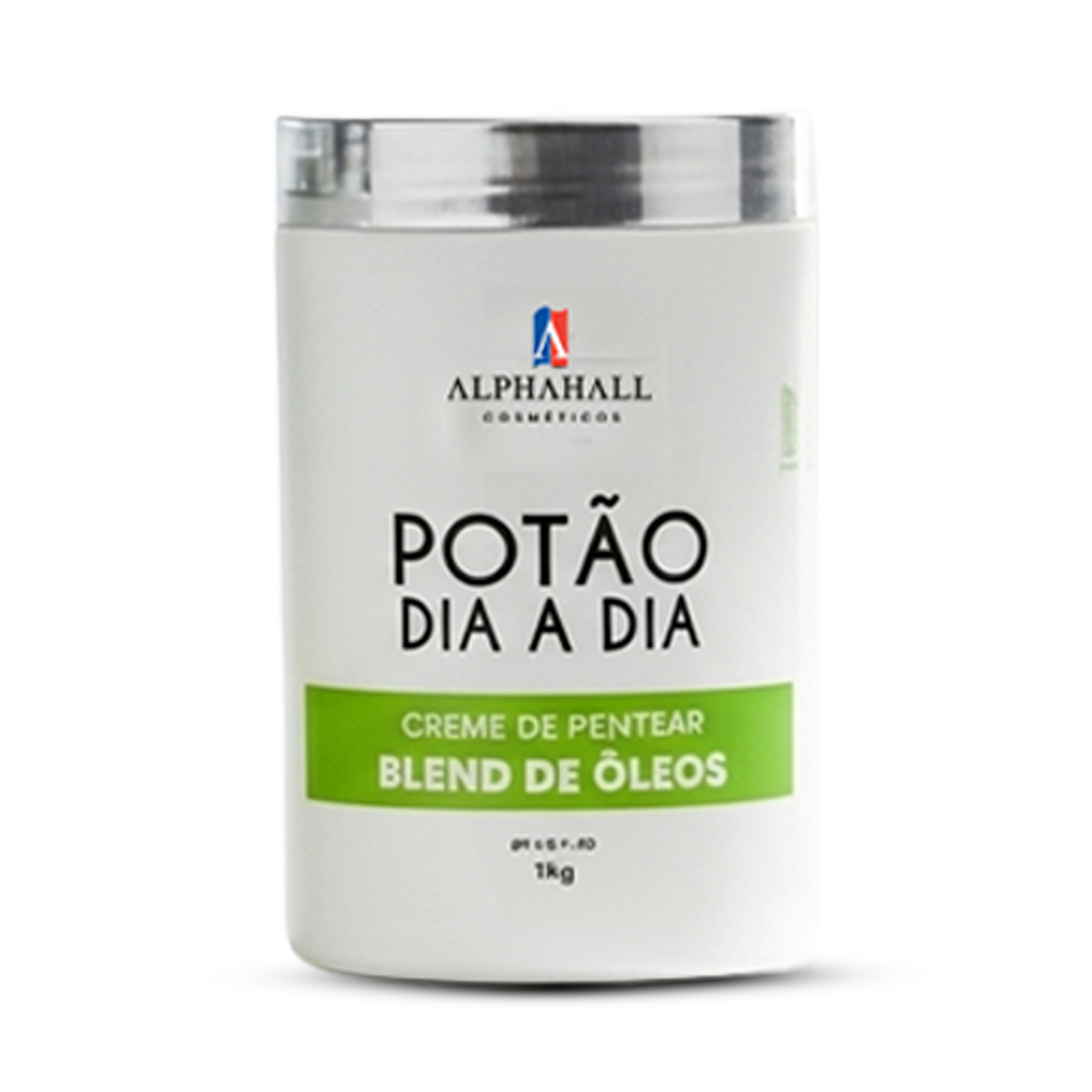 Potão Dia a Dia Blend de Óleos - Creme de pentear 1kg para hidratação e desembaraço