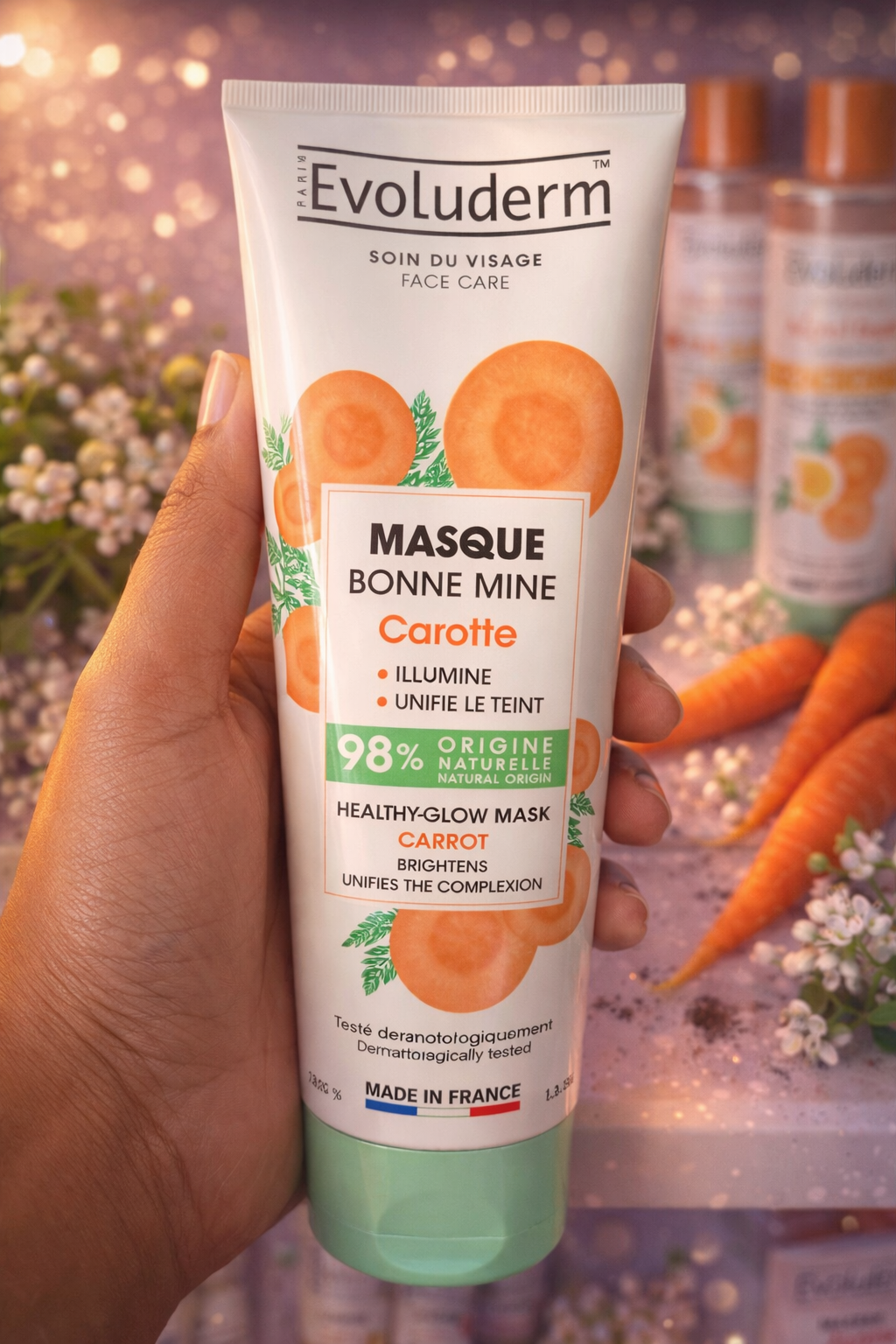 Masque Bonne Mine Carotte