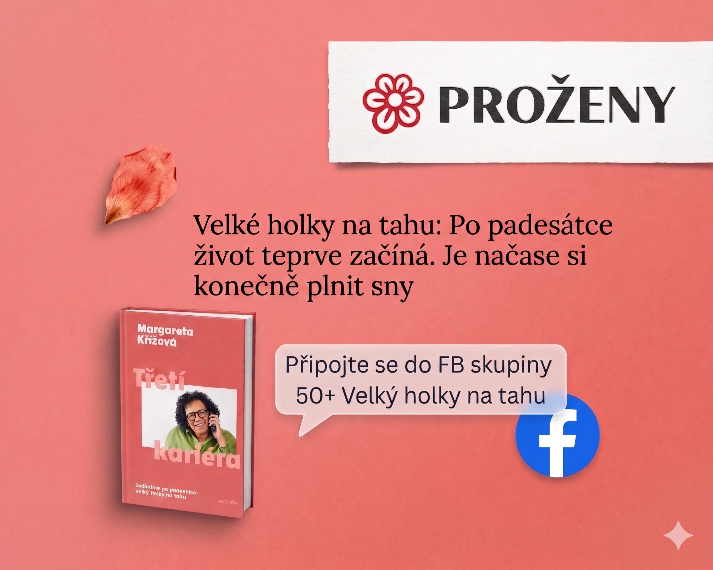 Rozhovor s Margaretou Křížovou v magazínu proženy.cz – Velké holky na tahu: Po padesátce život teprve začíná