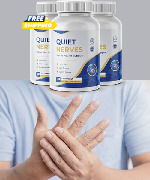 Person holding their hands over their chest while using Quiet Nerves
