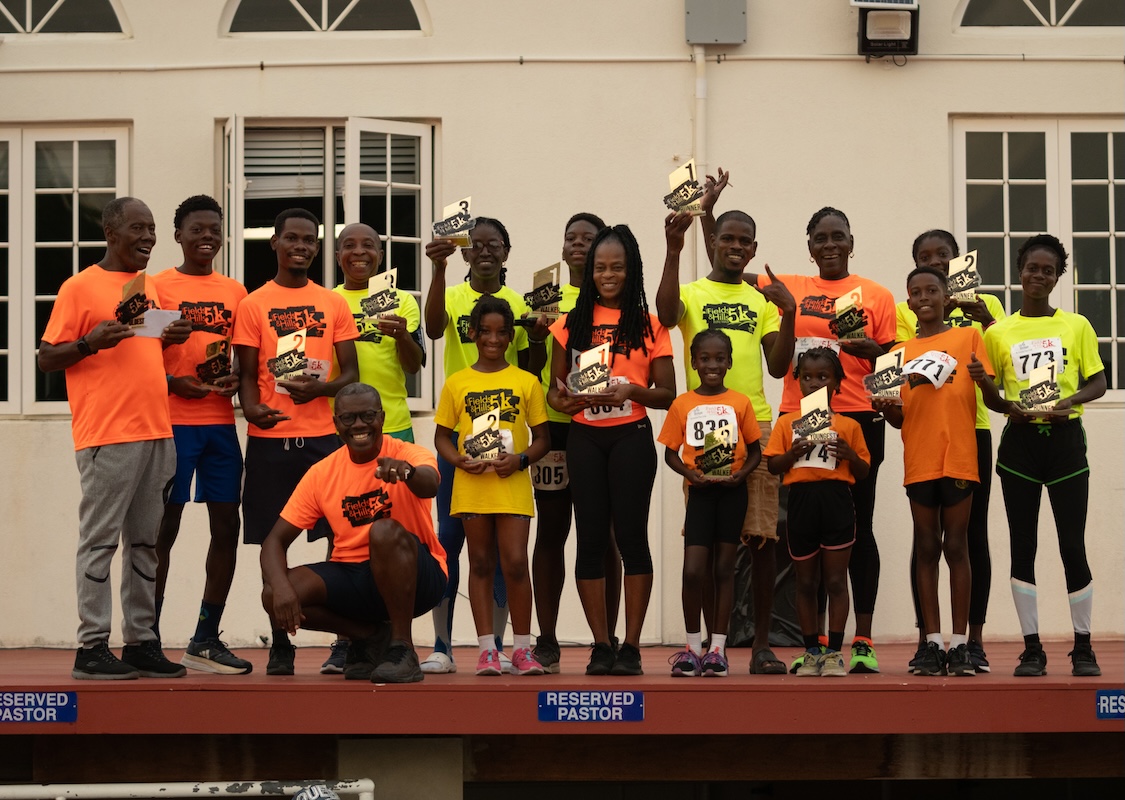 Winners on the podium