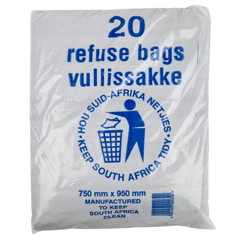 Refuse Bag Black 28mic 20-Pack