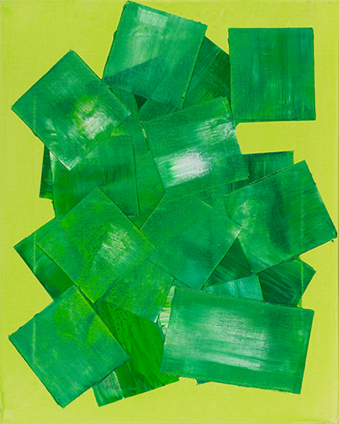 Gemälde, Öl auf Acryl auf Leinwand, 40 × 50 cm