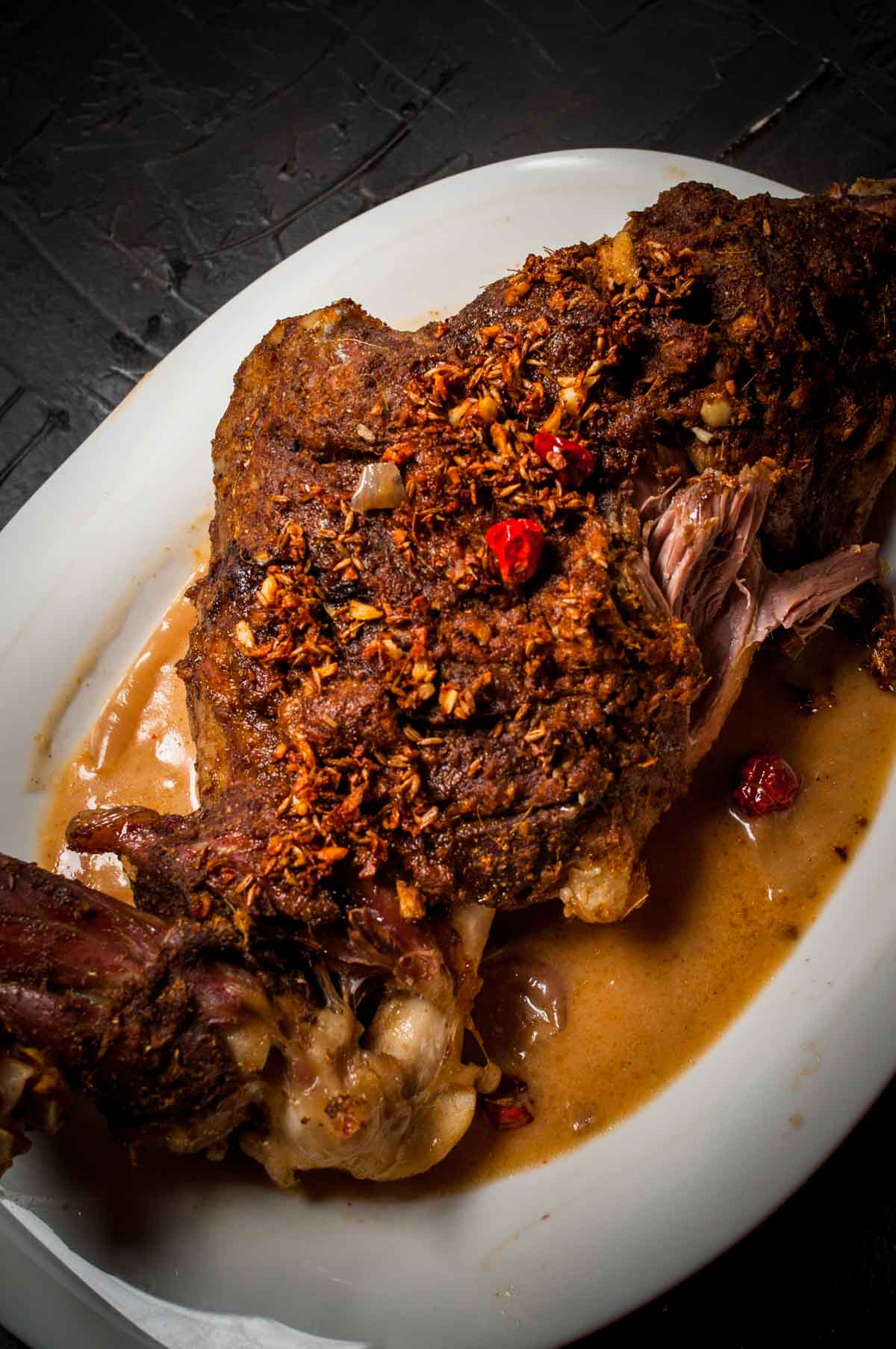 Whole Raan Roast with traditional spices