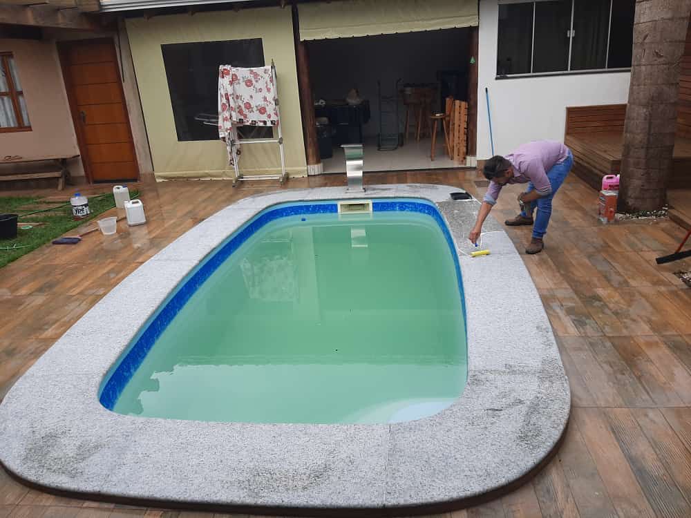 Recuperação de piso em pedra