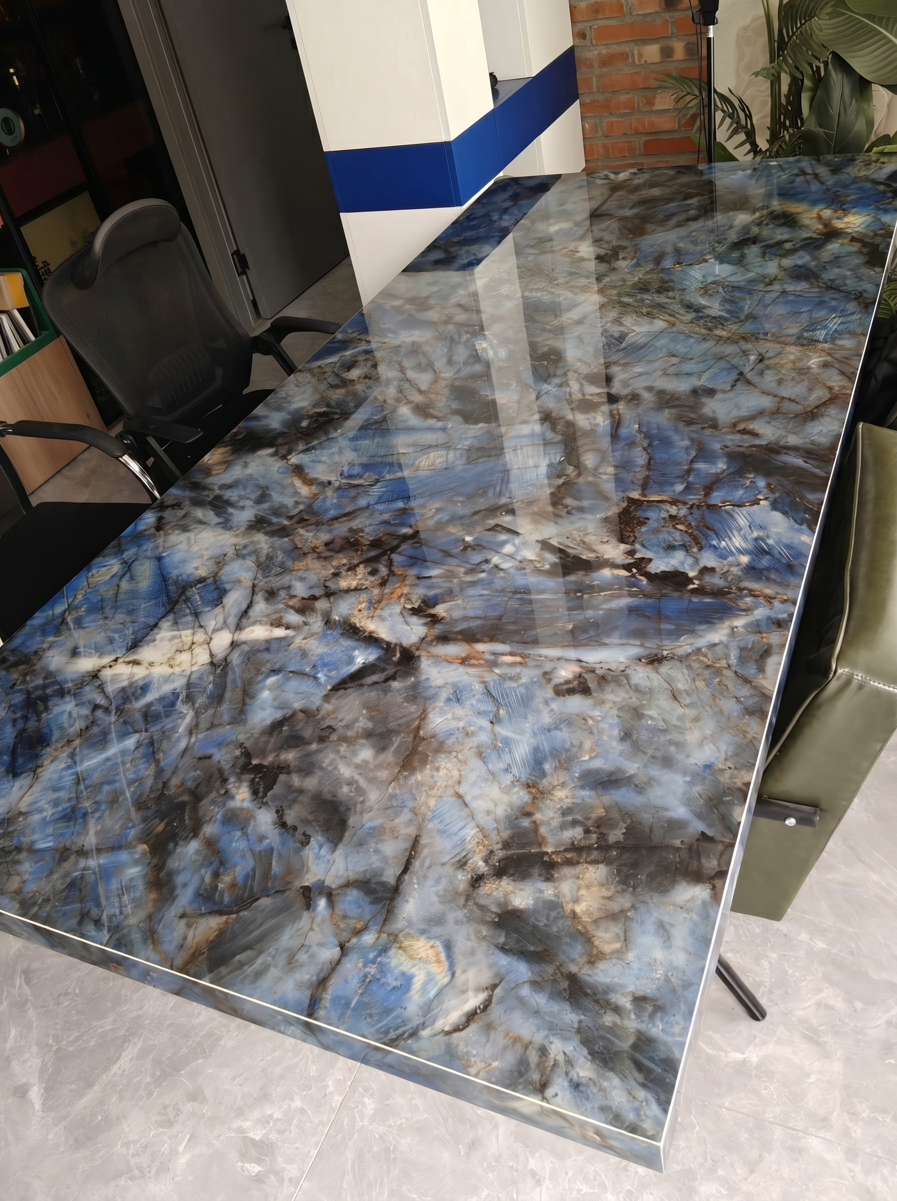 Table Sodalite Vue Dessus